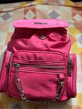 Madden NYC Pink Nylon Mini Backpack